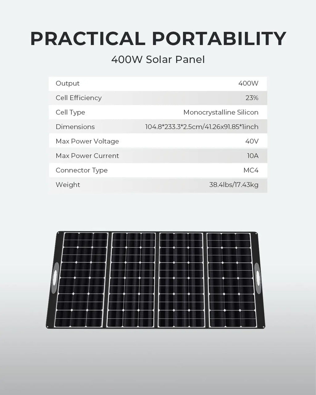 Portable Solar Panel 400W