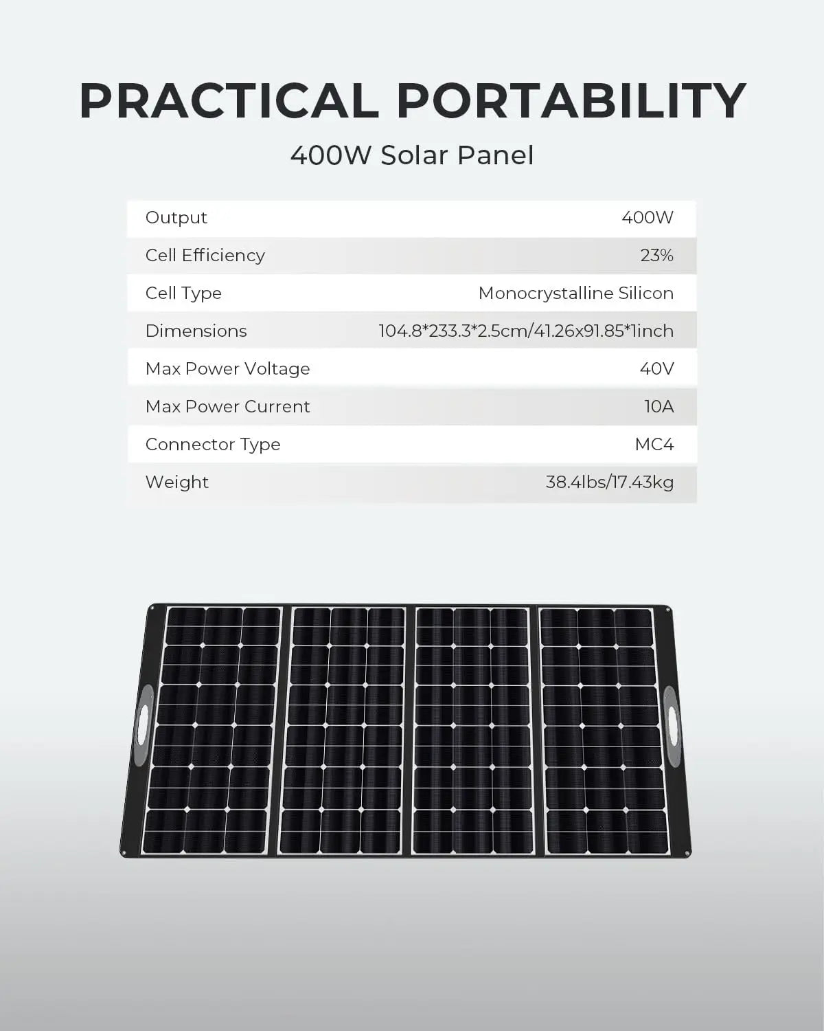 Portable Solar Panel 400W