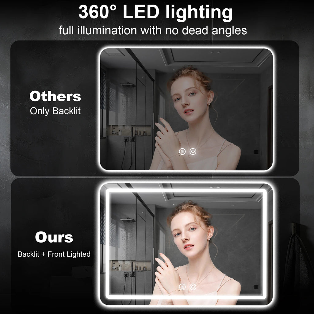 LED Lighted Wall Mount Mirror