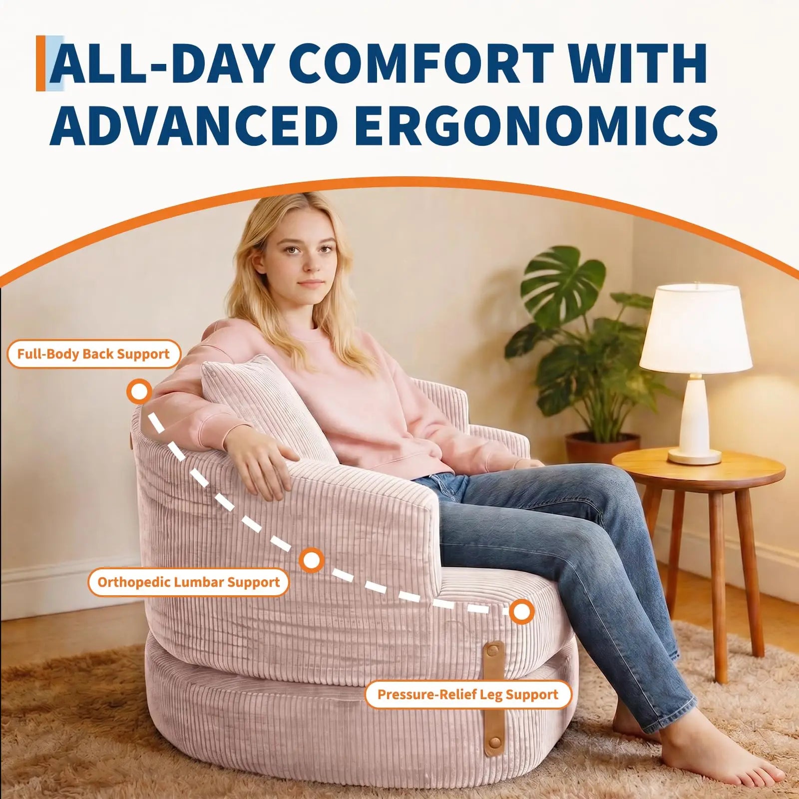 Folding Sofa Bed with Backrest