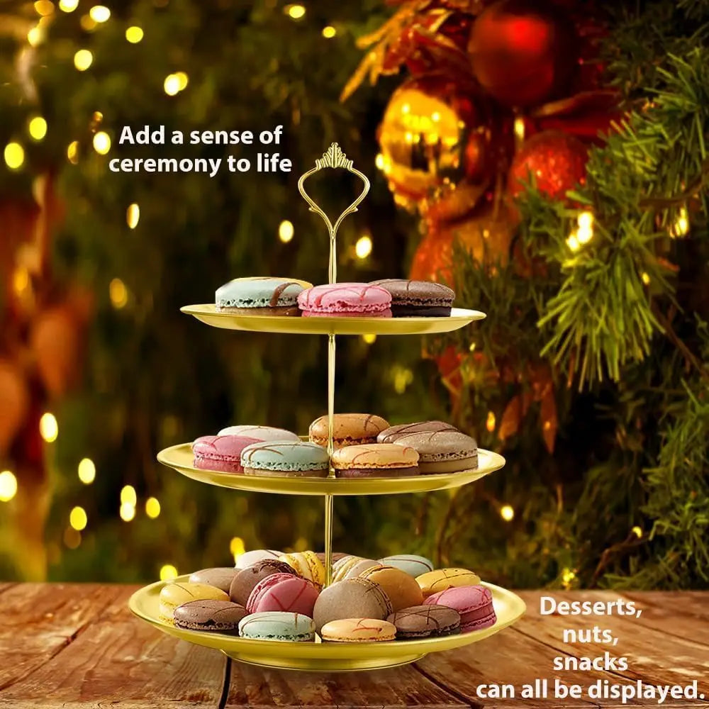 Gold 3-Tier Cake/Dessert Display Tower
