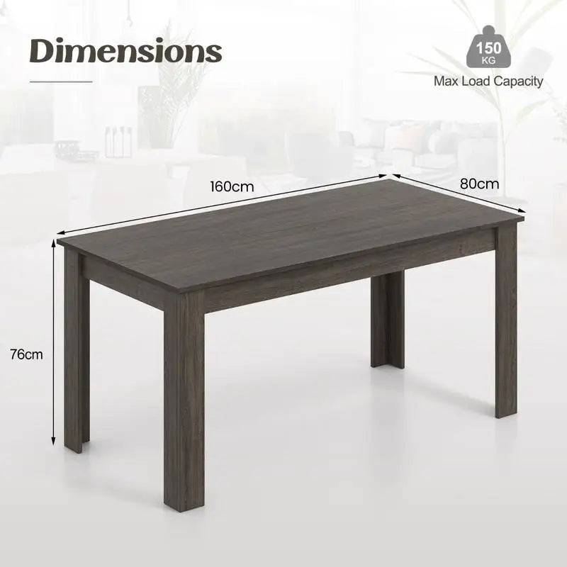 63 Inch Rectangular Table