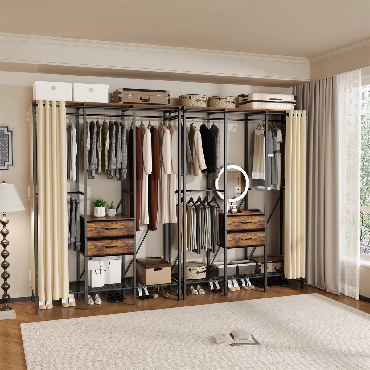 Industrial Open Wardrobe Stand