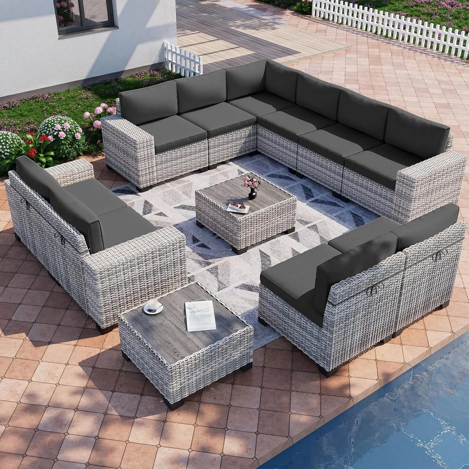 12-Piece Outdoor Patio Furniture Set
