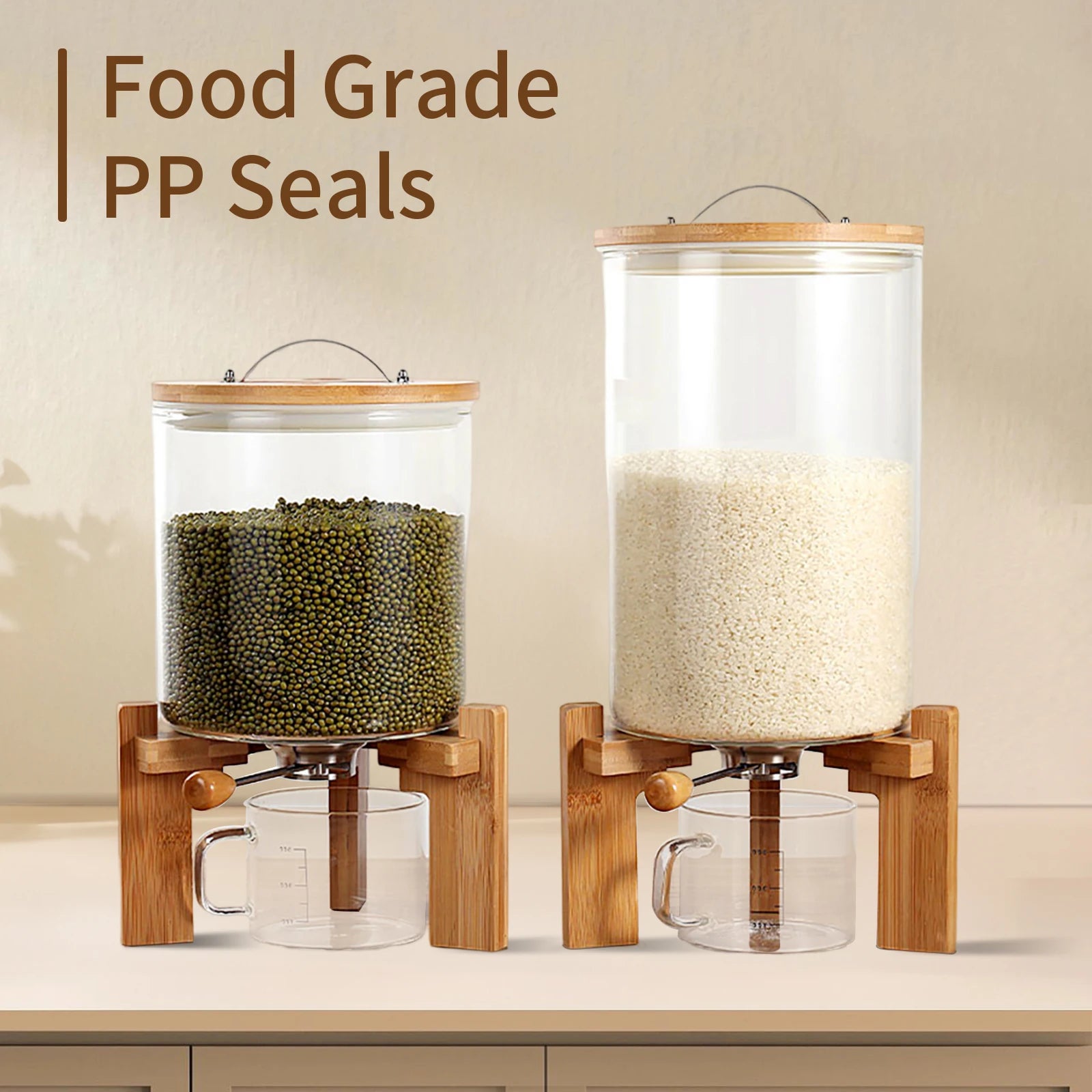 5L/7.5L Glass Food Storage dispenser