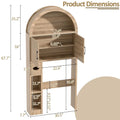 Over The Toilet Storage Cabinet, Bathroom Shelf Organizer Freestanding, Bathroom Arch Cabinet Over Toilet, Customized