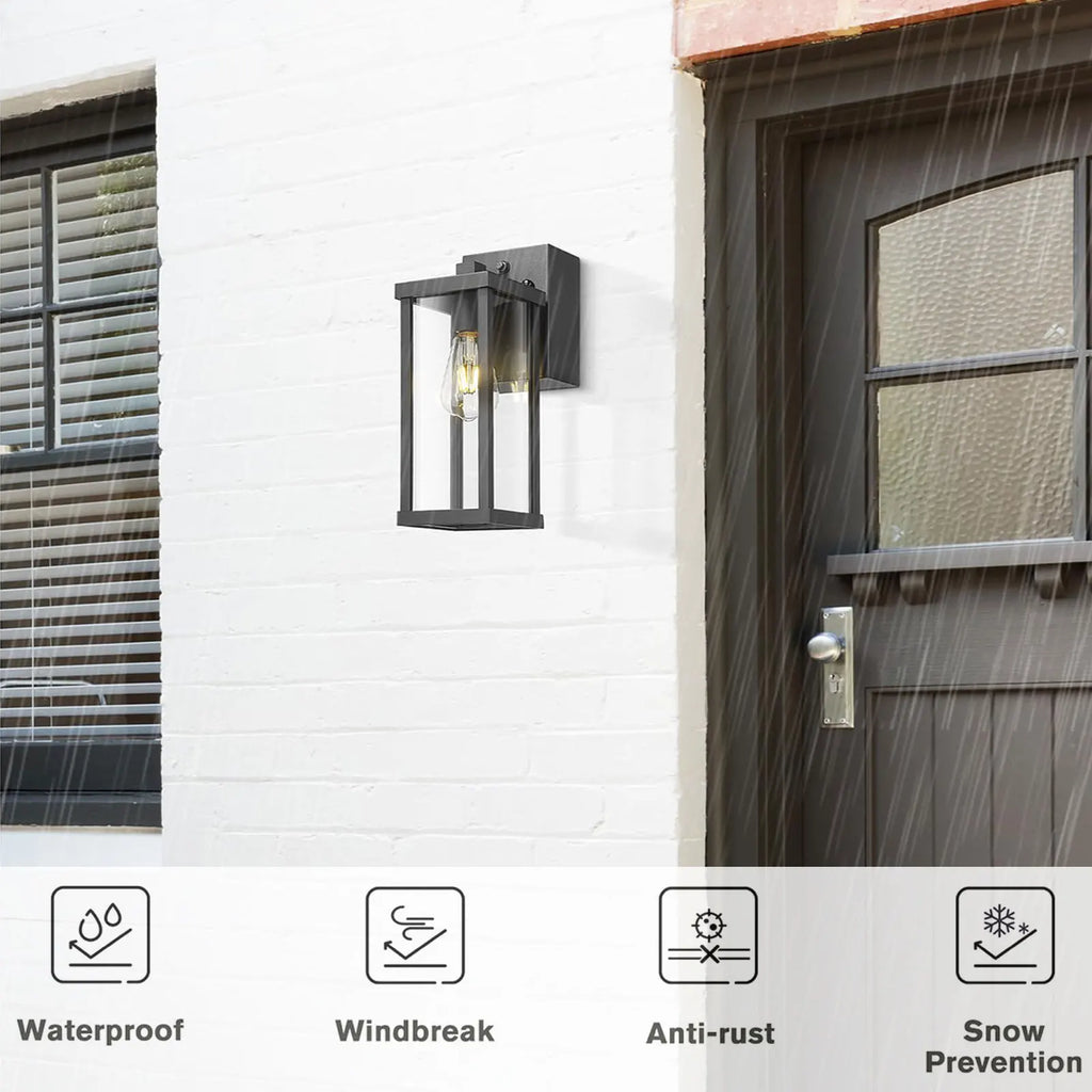 Porch Light With GFCI Outlet Dusk To Dawn