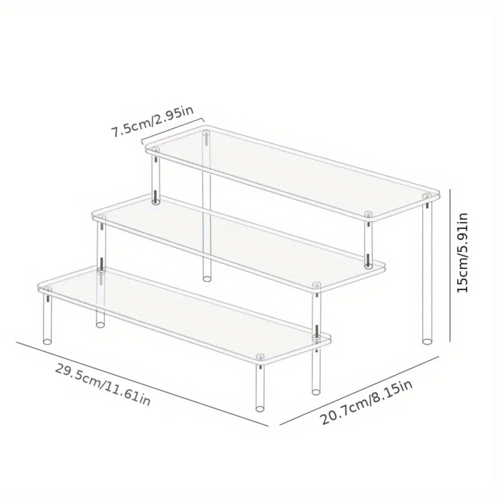 3-Tier Clear Acrylic Cupcake Stand