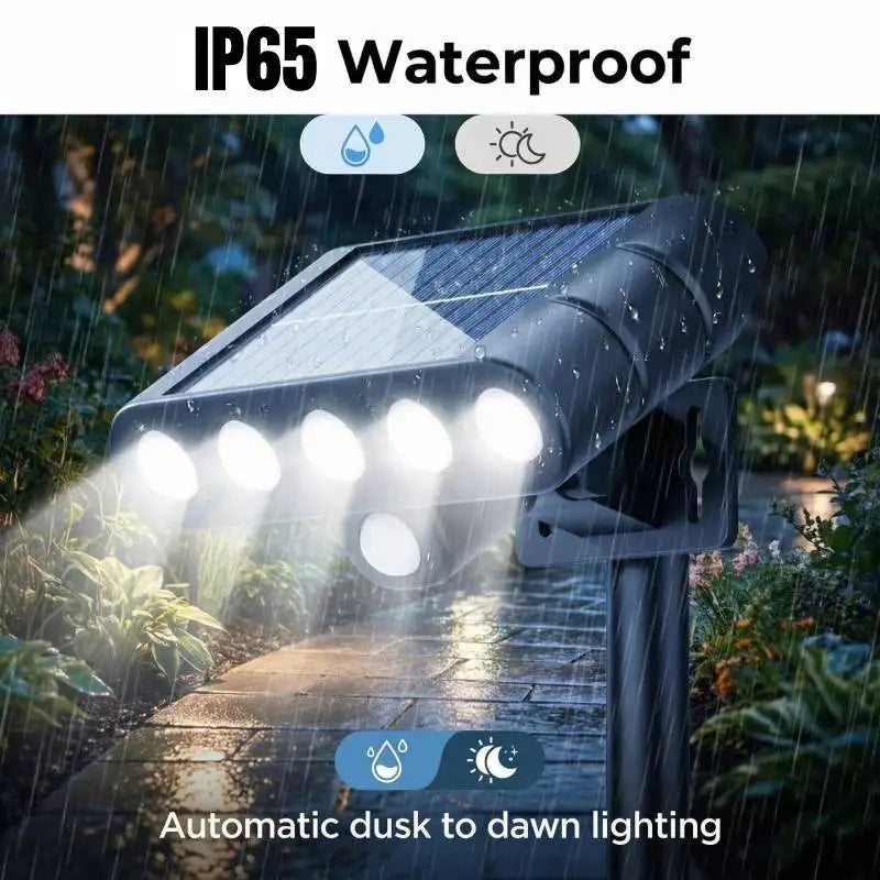 Solar Powered Outdoor Security Lamp