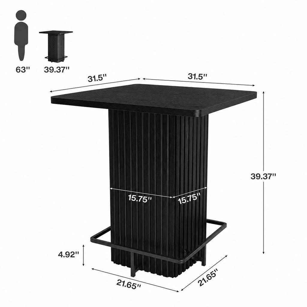32" Counter Height Bar Table