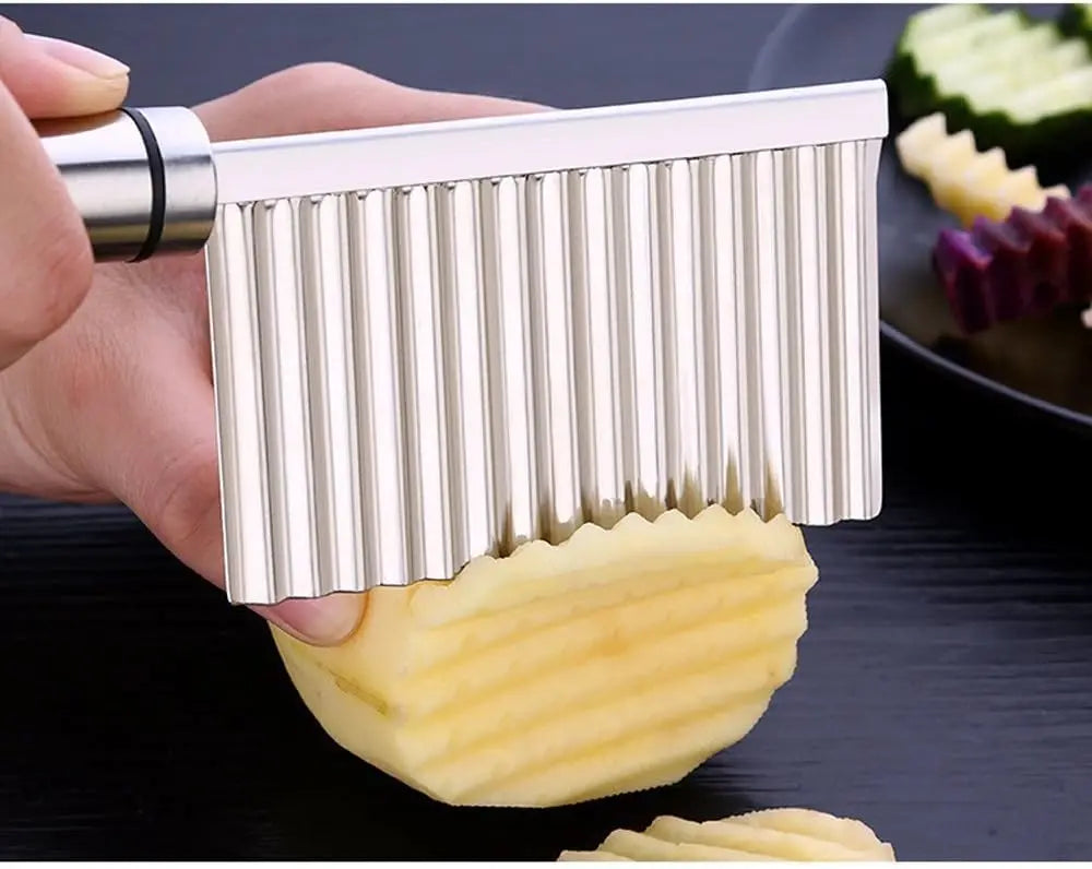 Stainless steel Crinkle Vegetable/French Fry Cutter