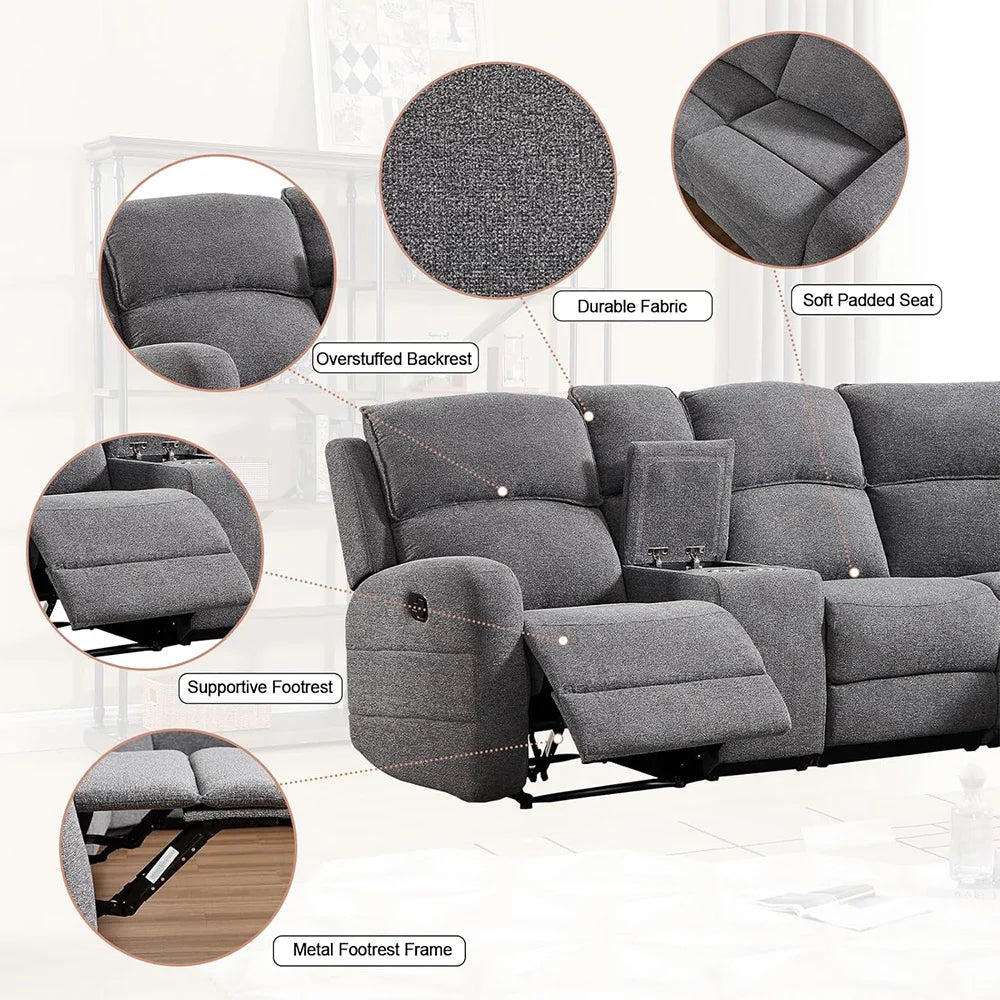 Reclining Corner Sofa Sectional