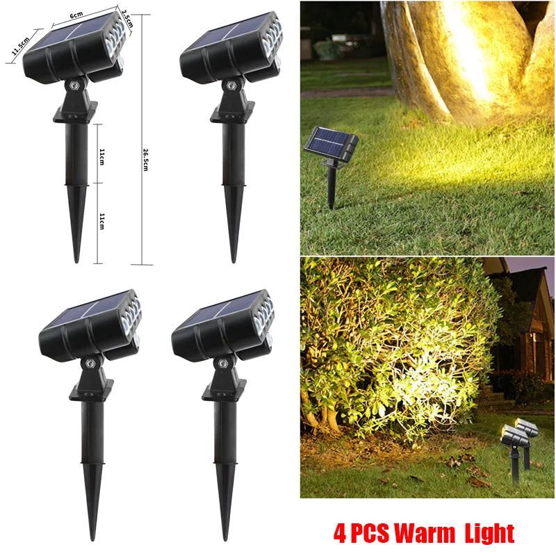 Solar Powered Outdoor Security Lamp