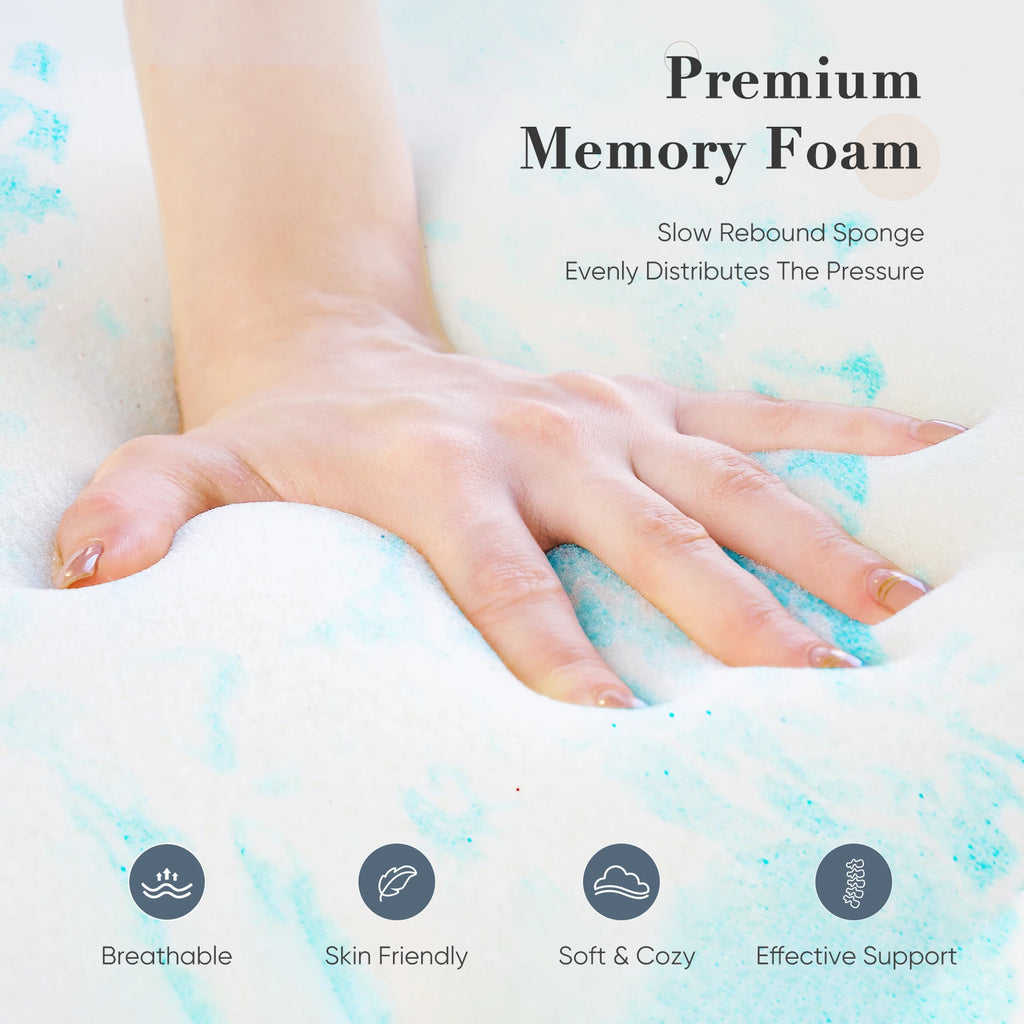 Queen Size Memory Foam Mattress Topper