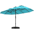 15FT Double-Sided Solar Patio Umbrella