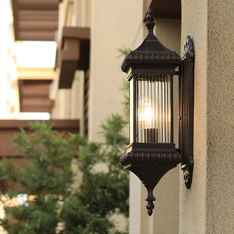 Outdoor Wall Light Retro Porch Lamp Waterproof