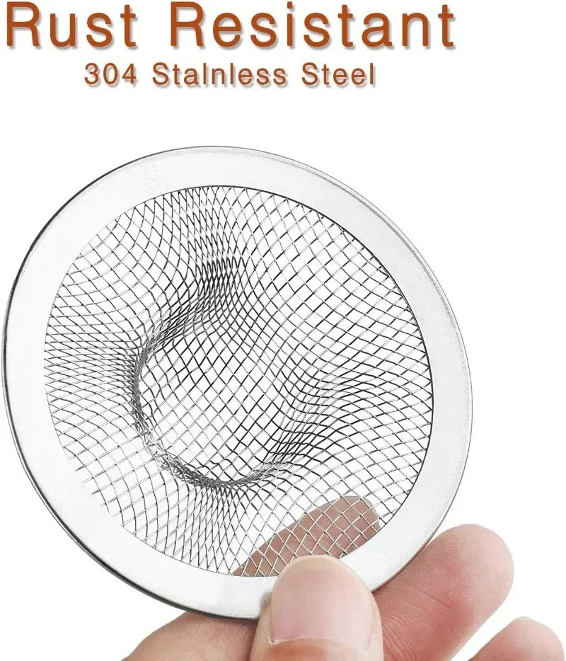 10/1x Stainless Steel Sink Filter Bathroom/Kitchen