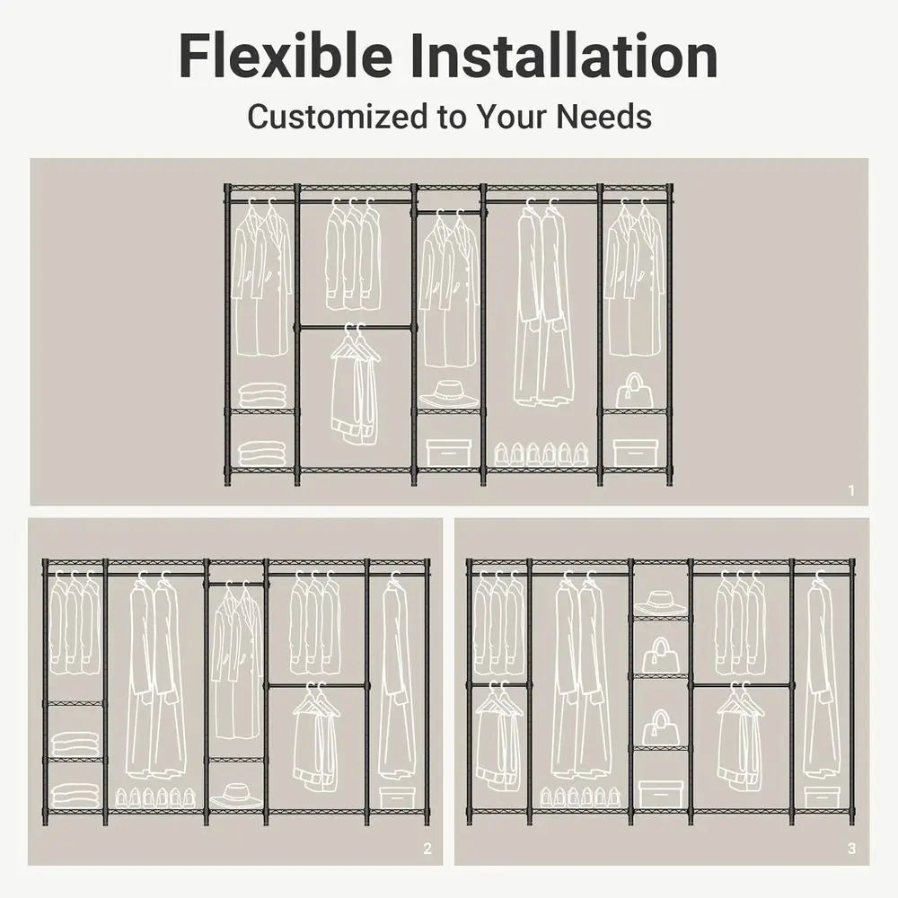Heavy-Duty Adjustable Closet Shelving