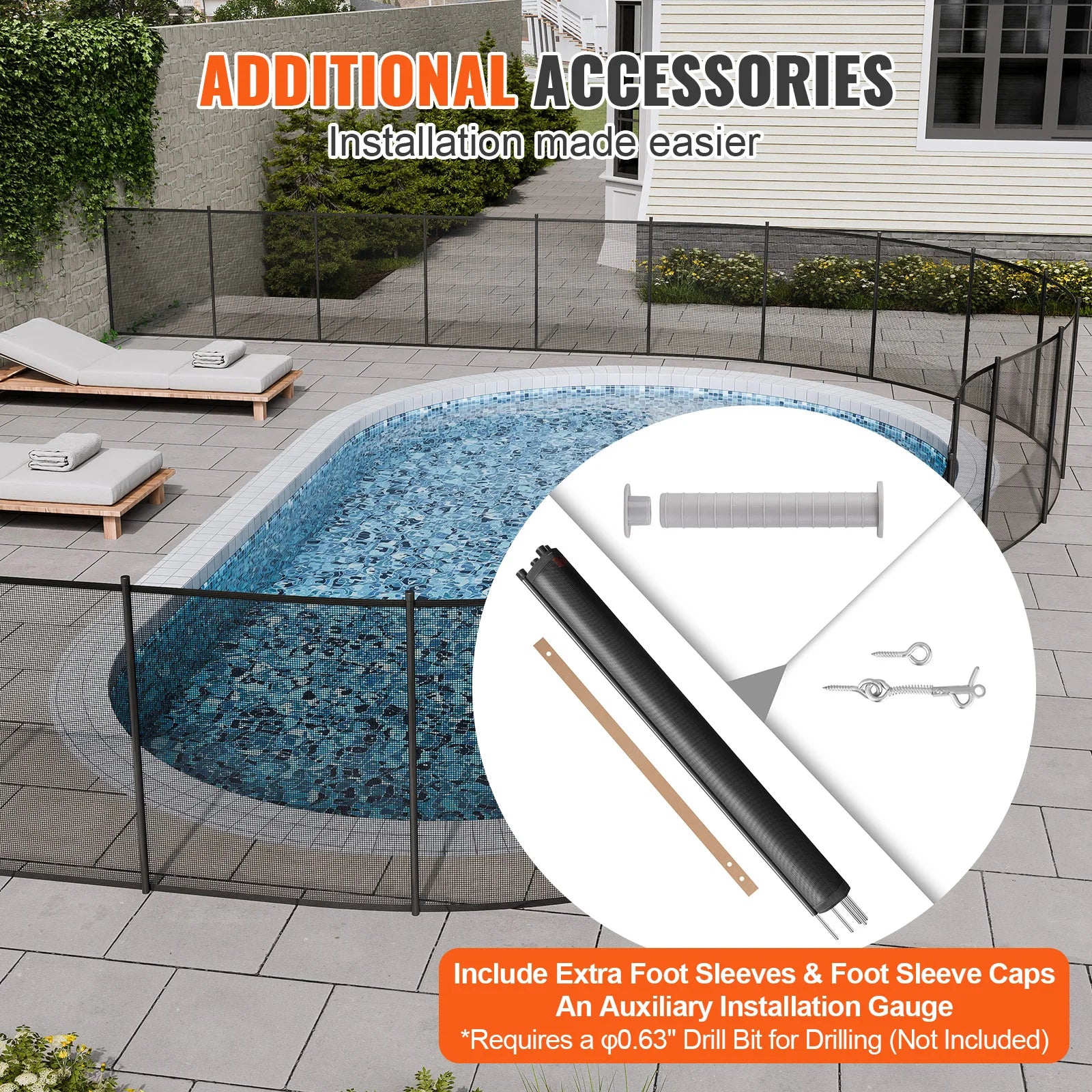 Removable Child/Pet Safety Pool Fencing