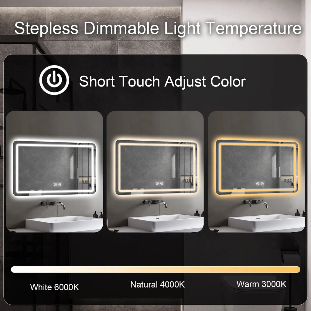 LED Lighted Wall Mount Mirror