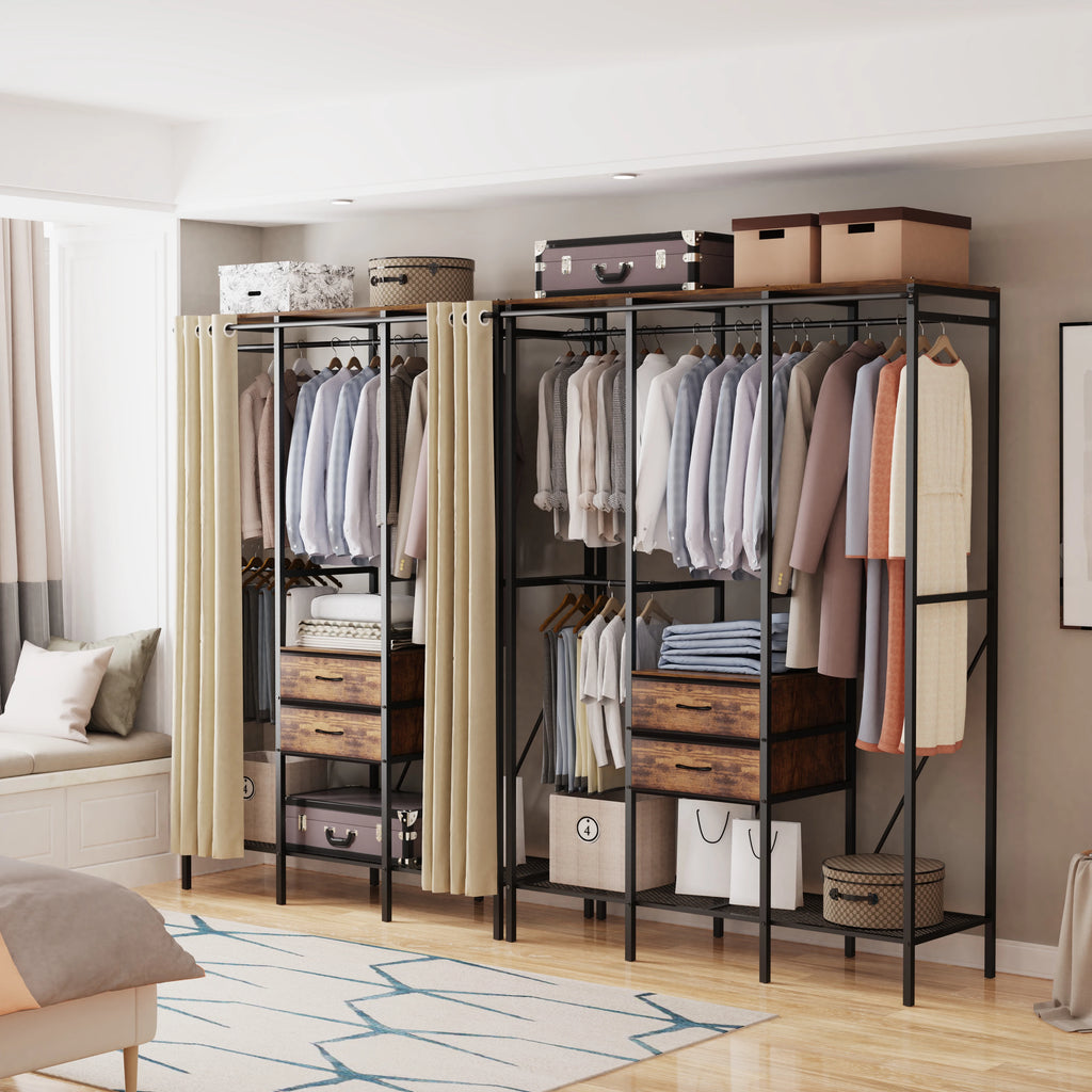 Industrial Open Wardrobe Stand