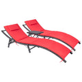 Adjustable 3pc Cushioned chase With Folding Table