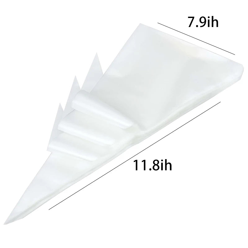 100PCS Disposable Anti-Leak Food Safe Piping Bags