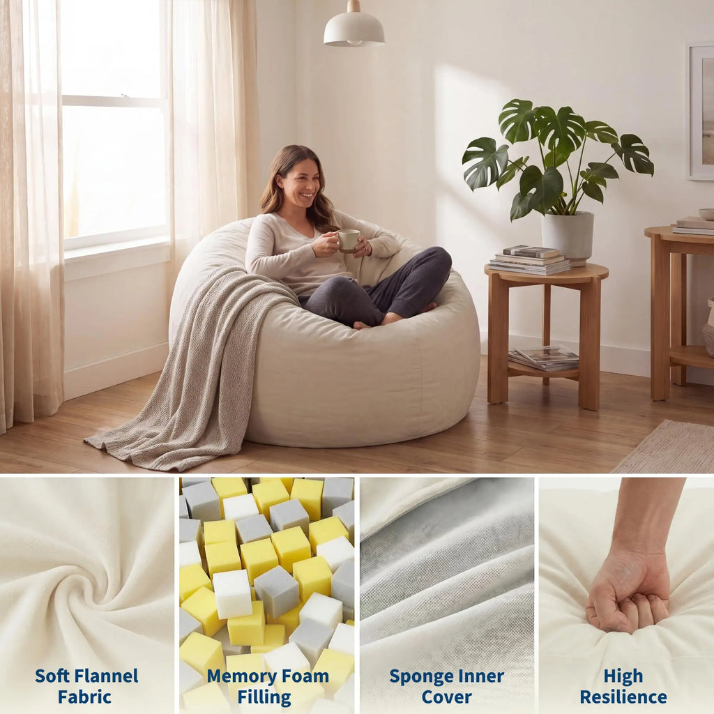 Large Adult Bean Bag Chair