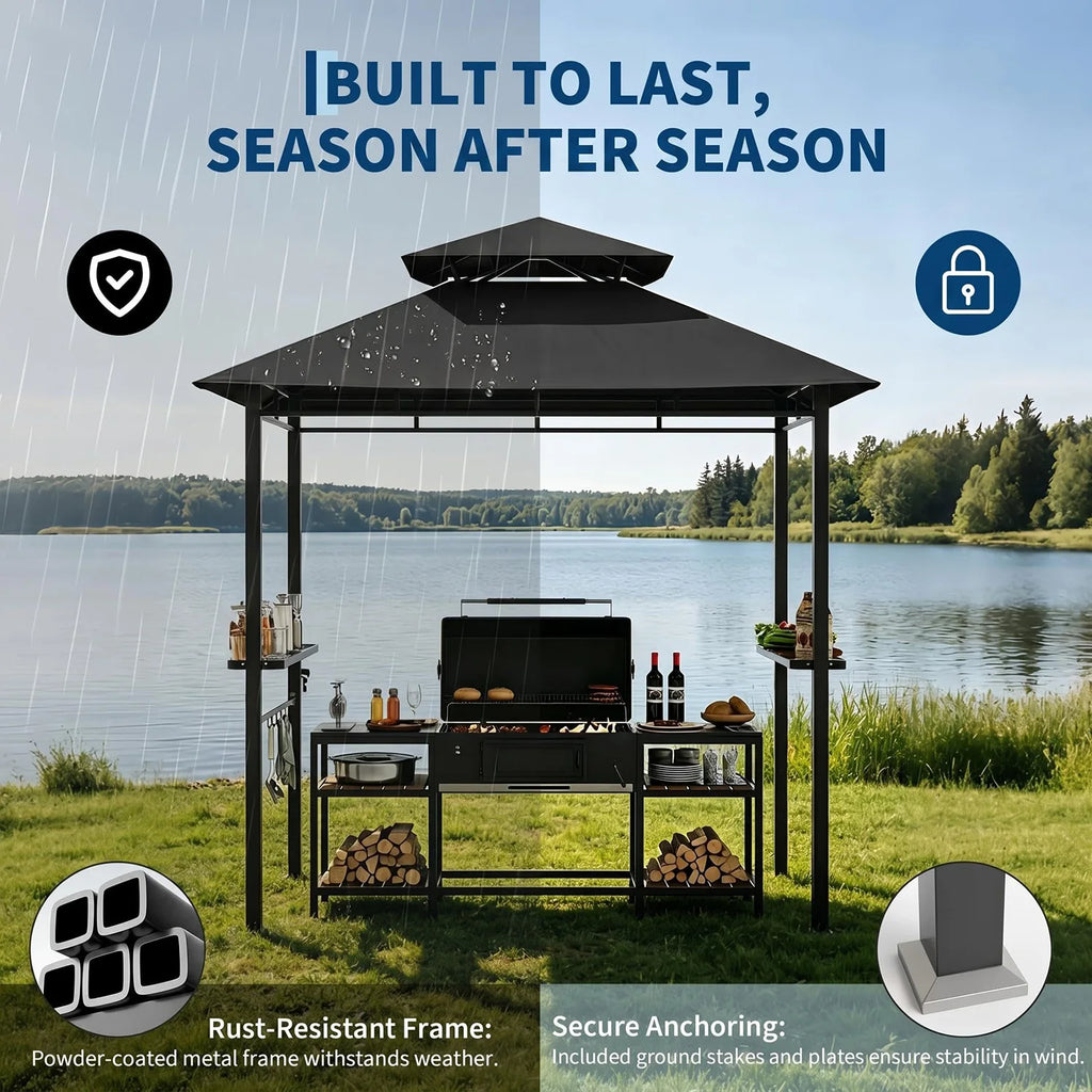 Outdoor BBQ Grill Gazebo