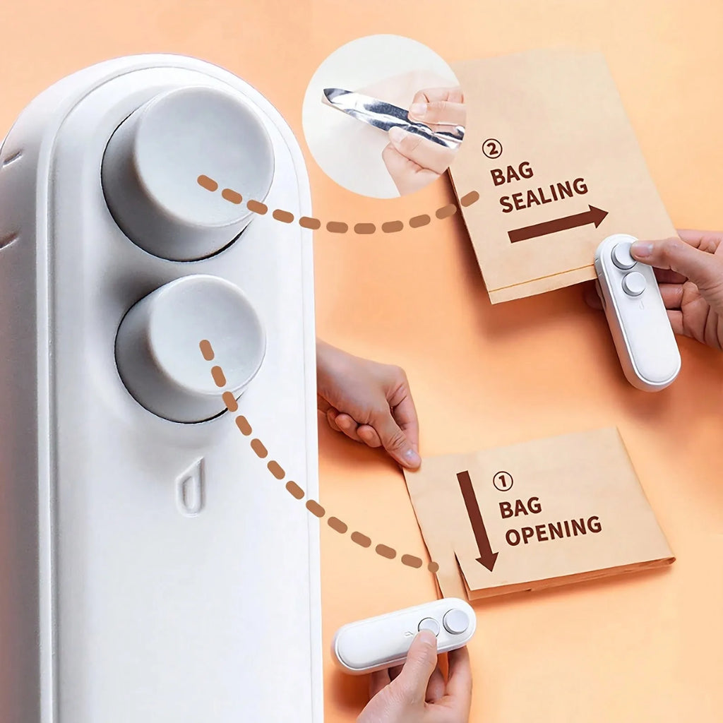 Rechargeable Bag Sealer/Cutter, Portable