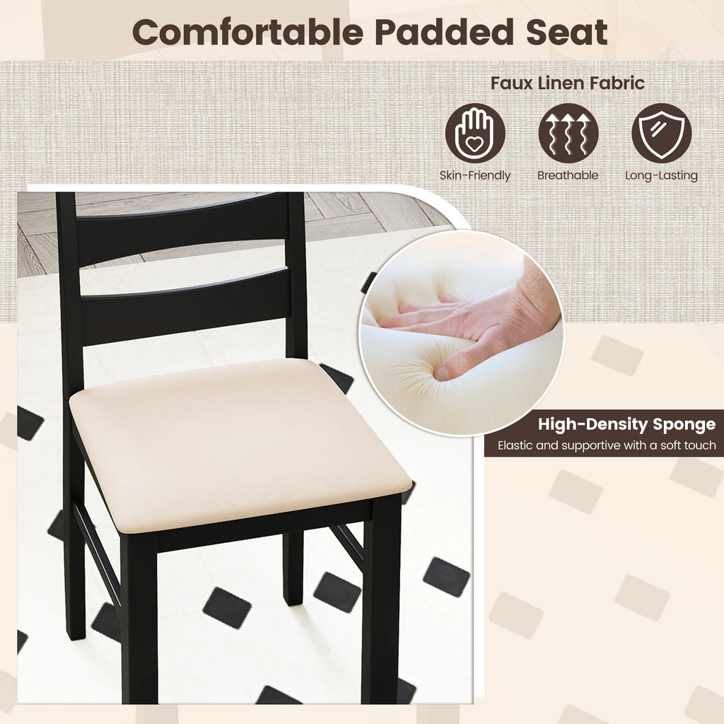 Set of 2, High Back Chairs