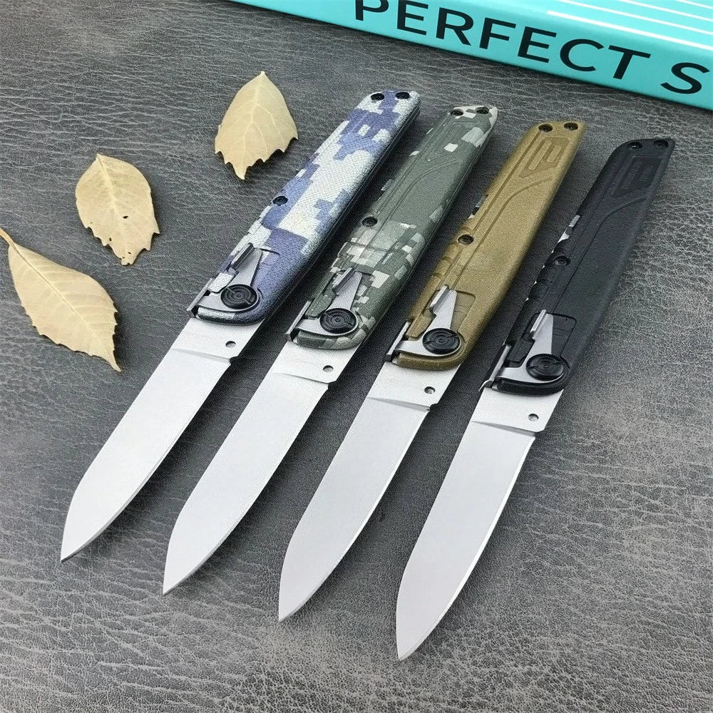 4 Colors Folding Knife with Nylon Sheath