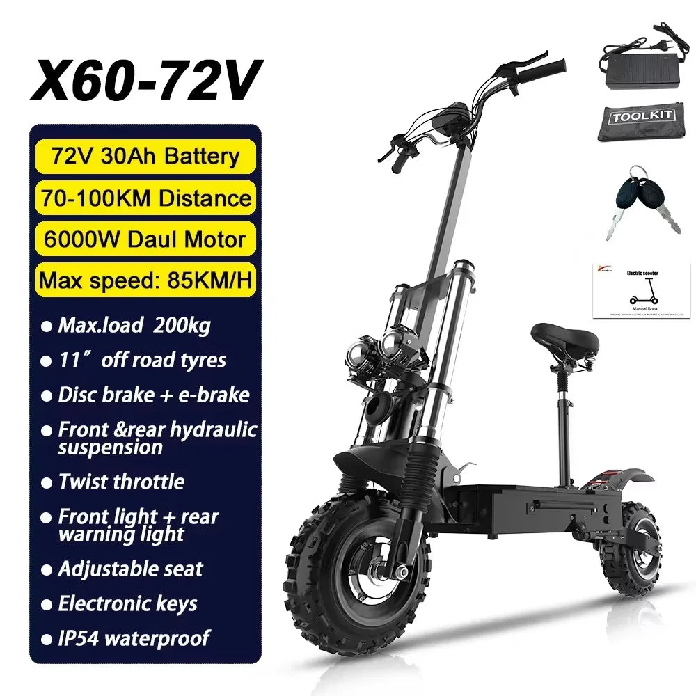Electric kick scooter, fat tire, Waterproof