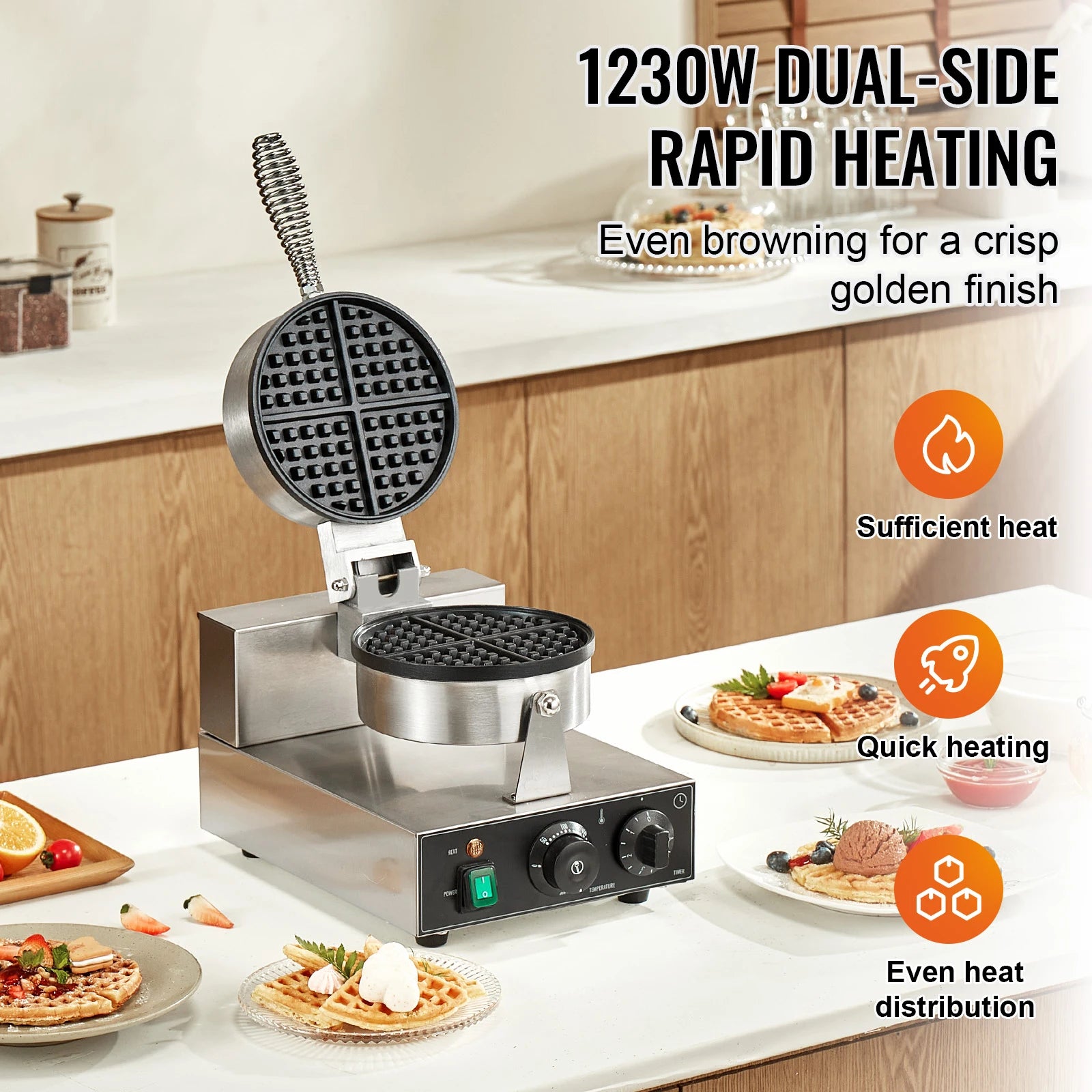 Stainless Steel Waffle Maker
