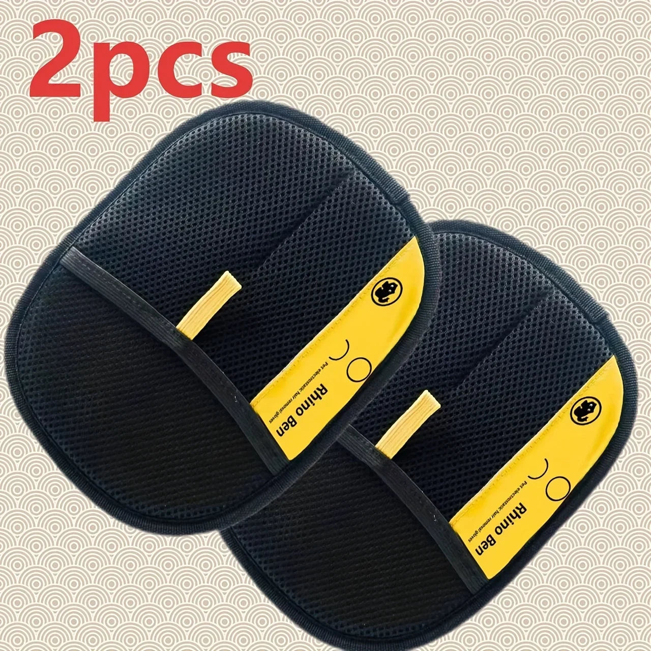 2 Pc Double Sided Pet Grooming Gloves