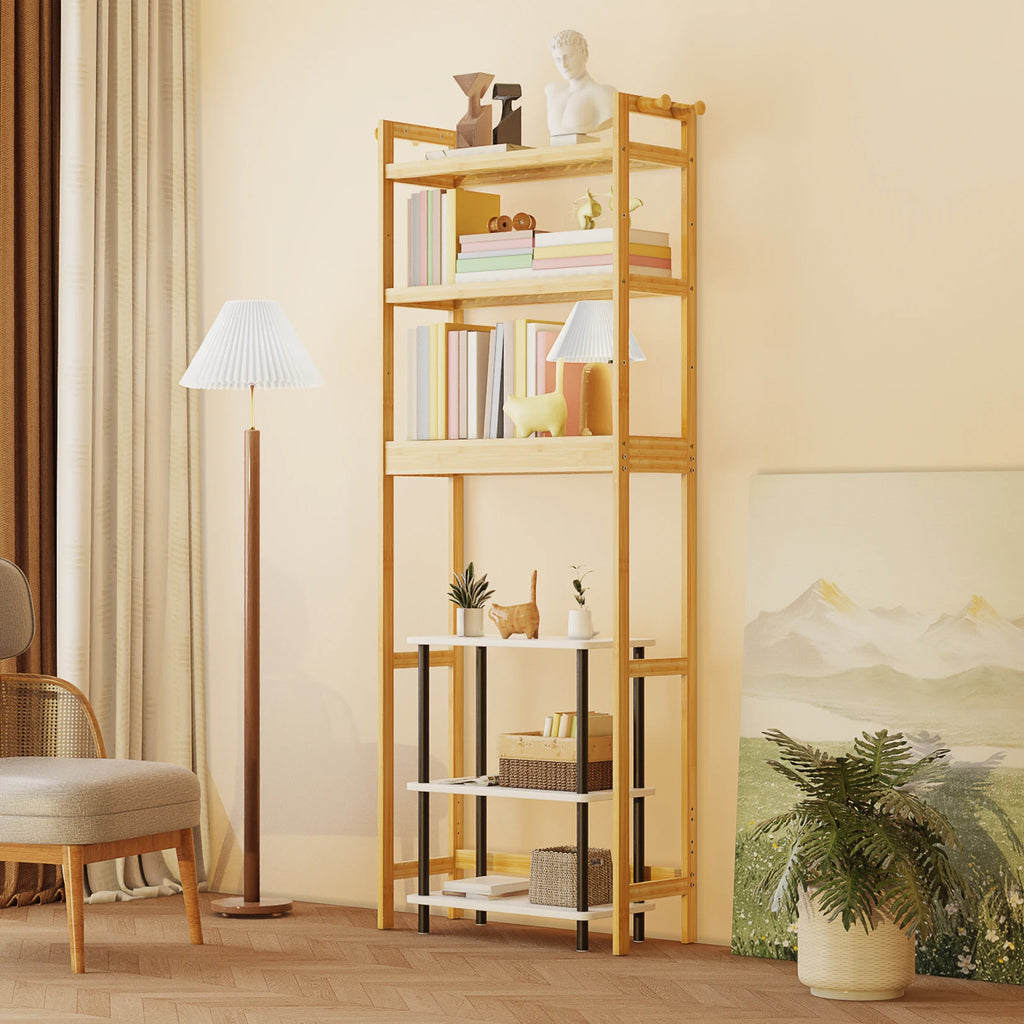 Bamboo Storage Shelf Rack