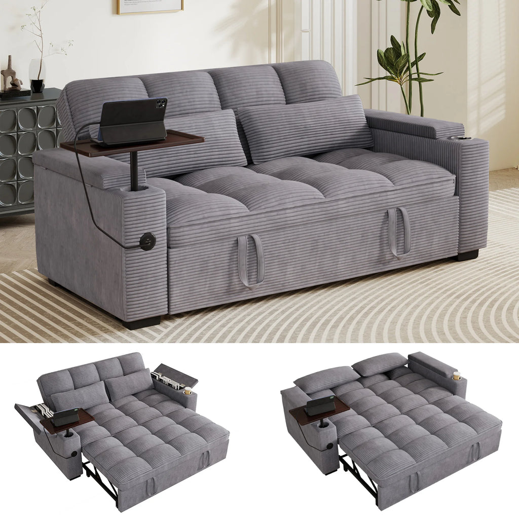 3-in-1 Folding Convertible Sofa Bed