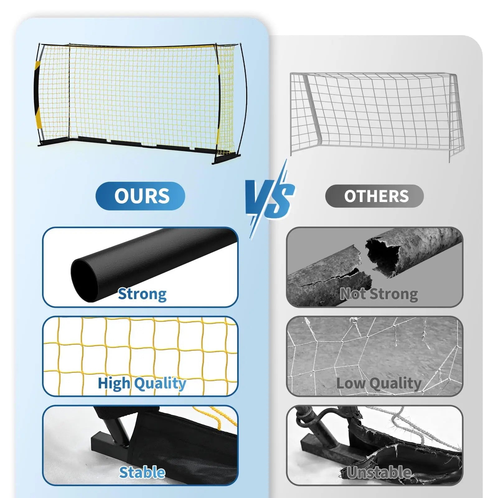 12x6ft Portable Soccer Goal with Bag
