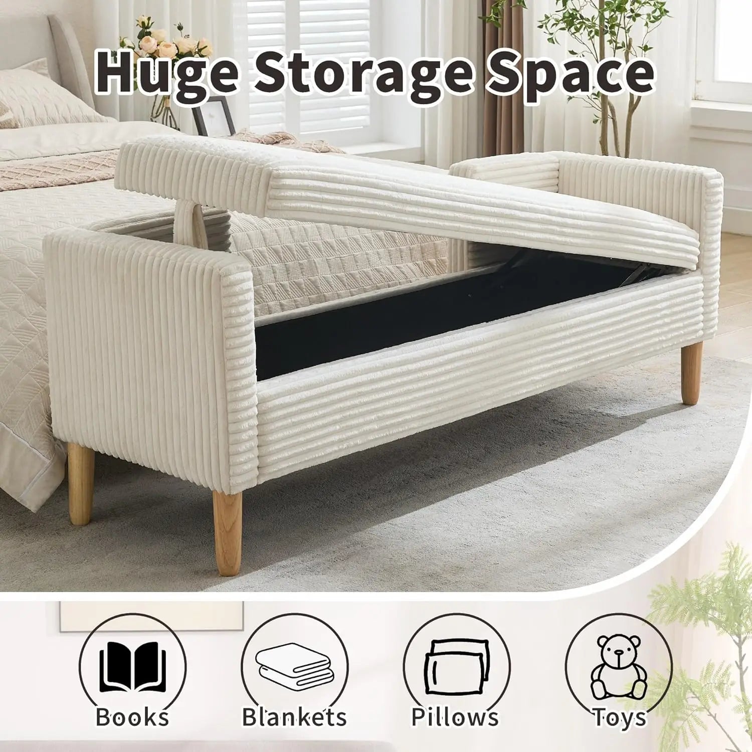 Ottoman with Storage Bench