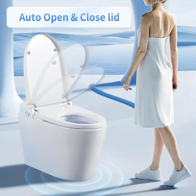 Tankless Smart Toilet with Built-in Bidet