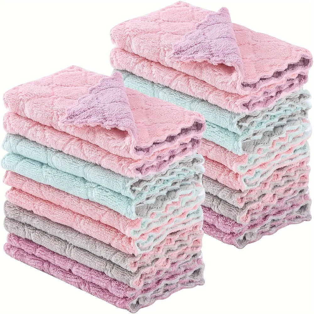 5-Pack Super Absorbent Kitchen/bathroom Cleaning Towels