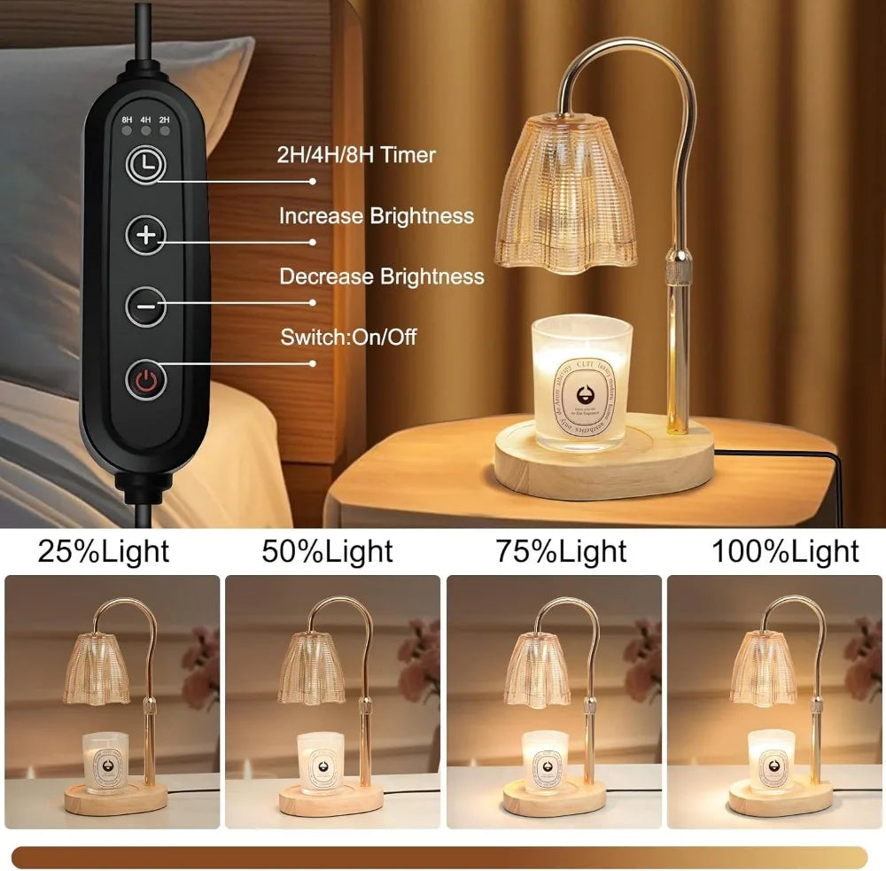 Candle Warmer Lamp with Timer & Dimmer