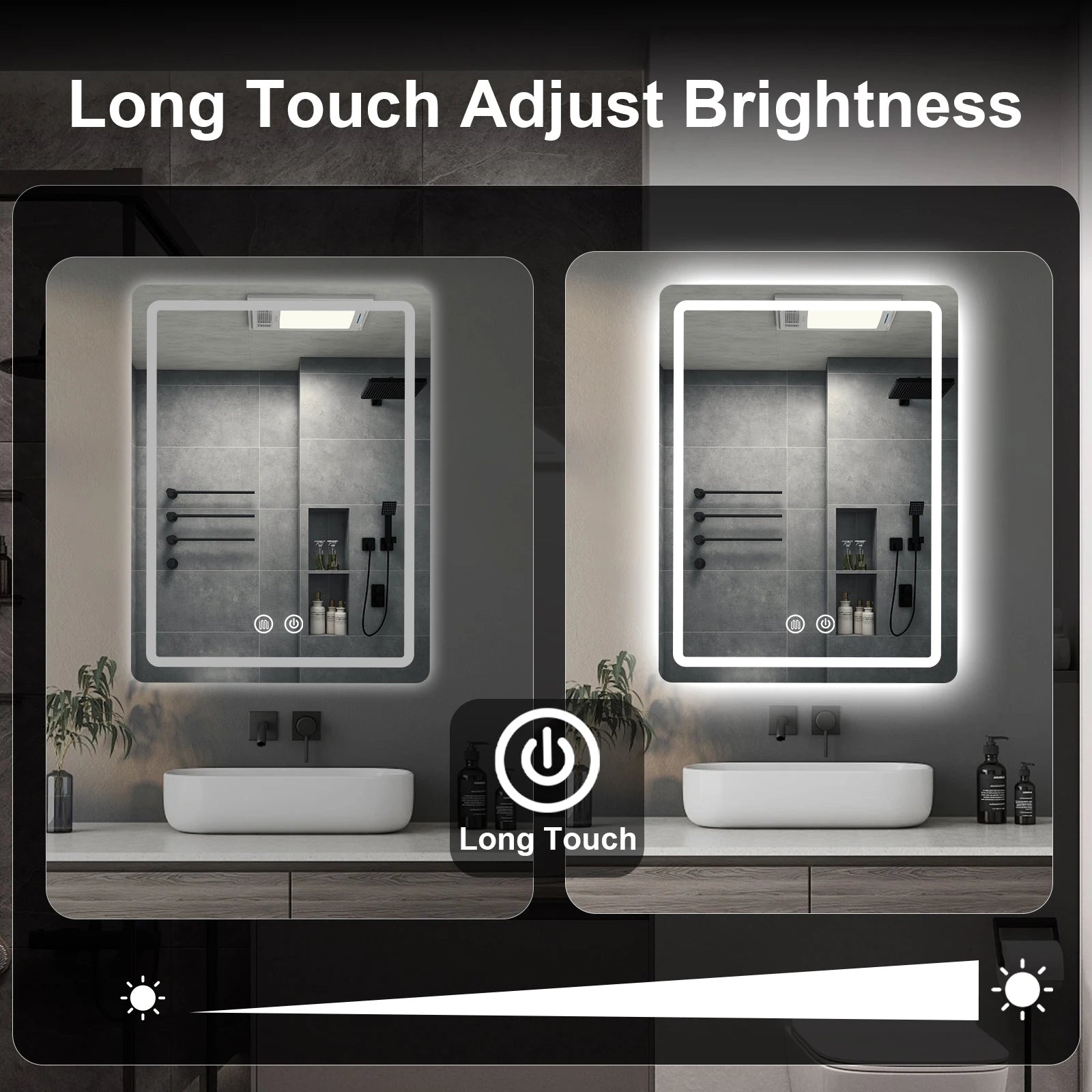 20x28 inch LED Bathroom Mirror with Backlit Lights