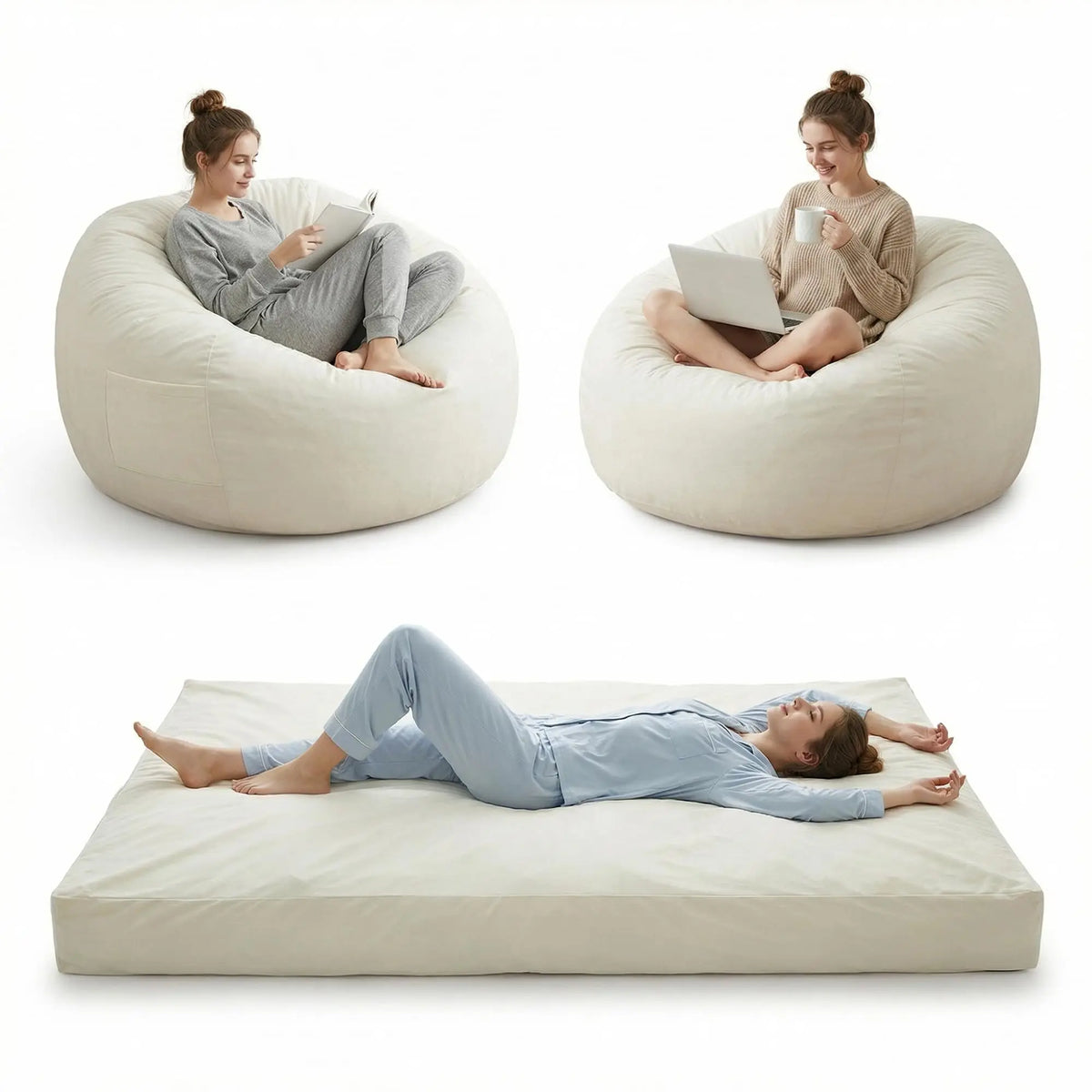 Large Adult Bean Bag Chair