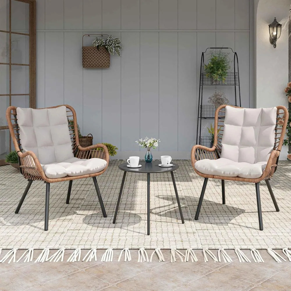 Outdoor Bistro Set with Coffee Table