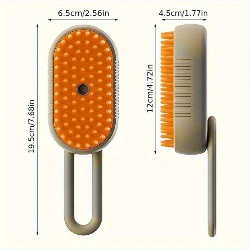 3 in1 Grooming Steam Brush Cat Brush