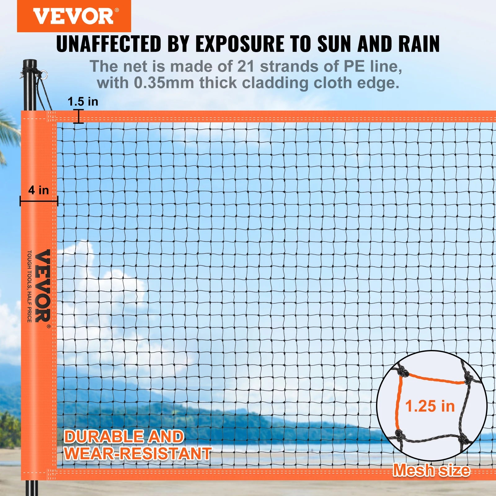 Outdoor Volleyball & Badminton Set