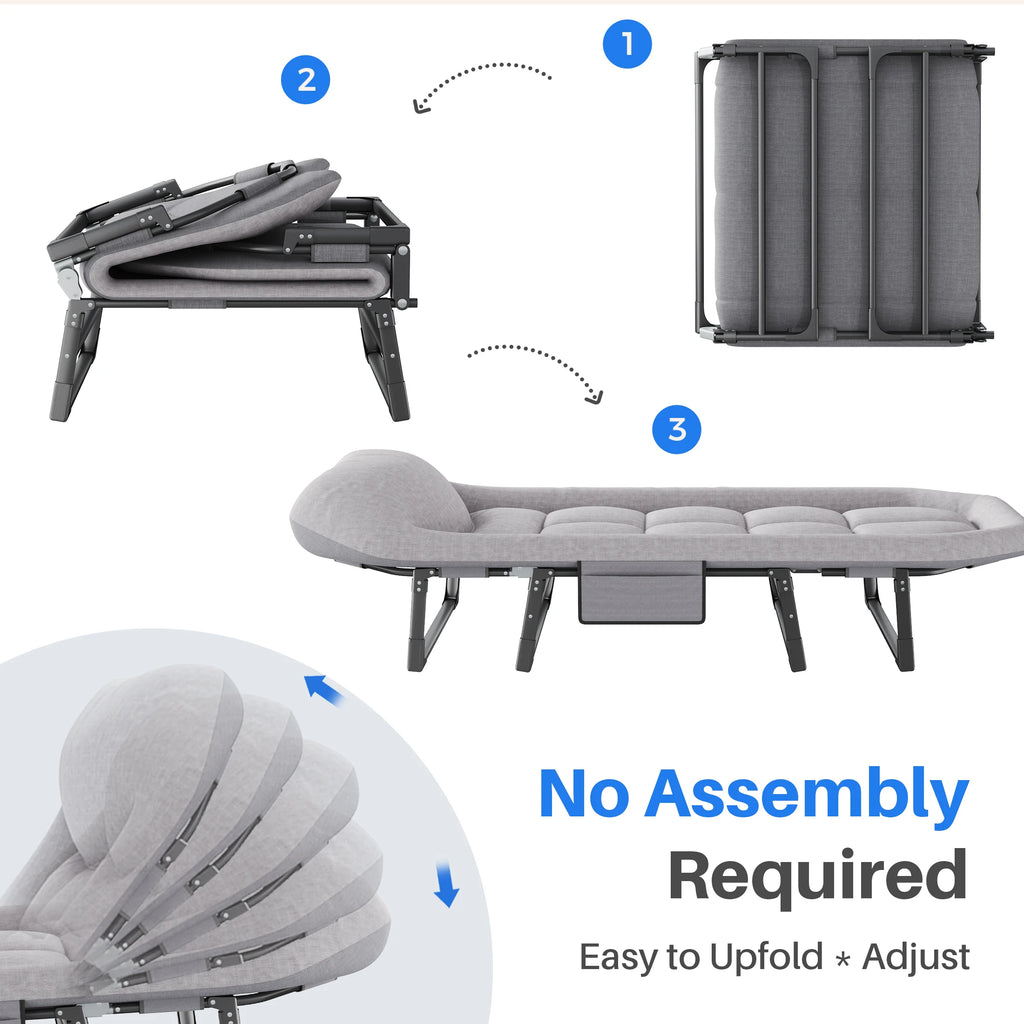 Folding Adjustable Bed/Mattress with Carry Bag