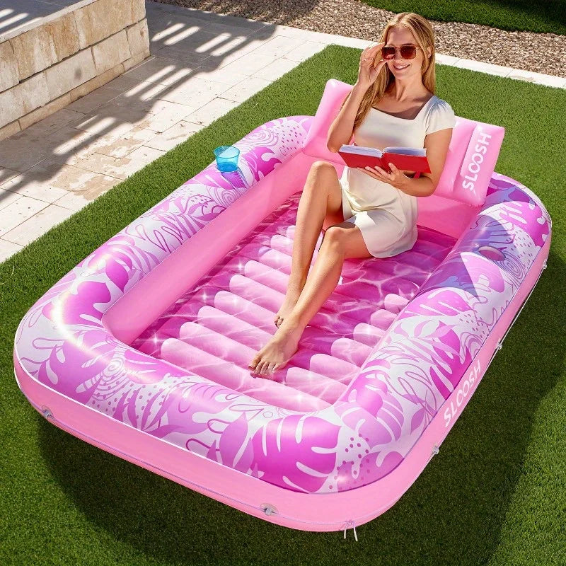 Inflatable Tanning Pool Lounger Float