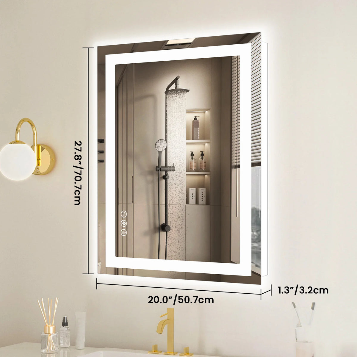 36"x 24"LED Bathroom Vanity Mirror